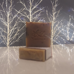 Organic Banana and plantain soap with evening primrose oil, organic Shea Butter and olive oil. Many by hand with care from ceciles bath and body. 