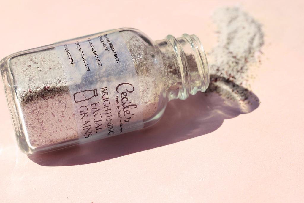 Cecile's facial grains bottle 