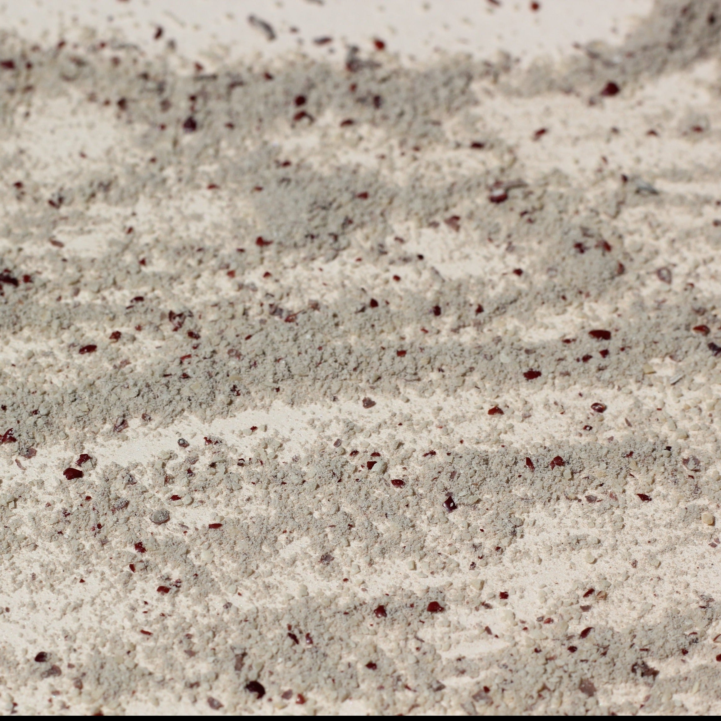 Cecile's facial grains up close 