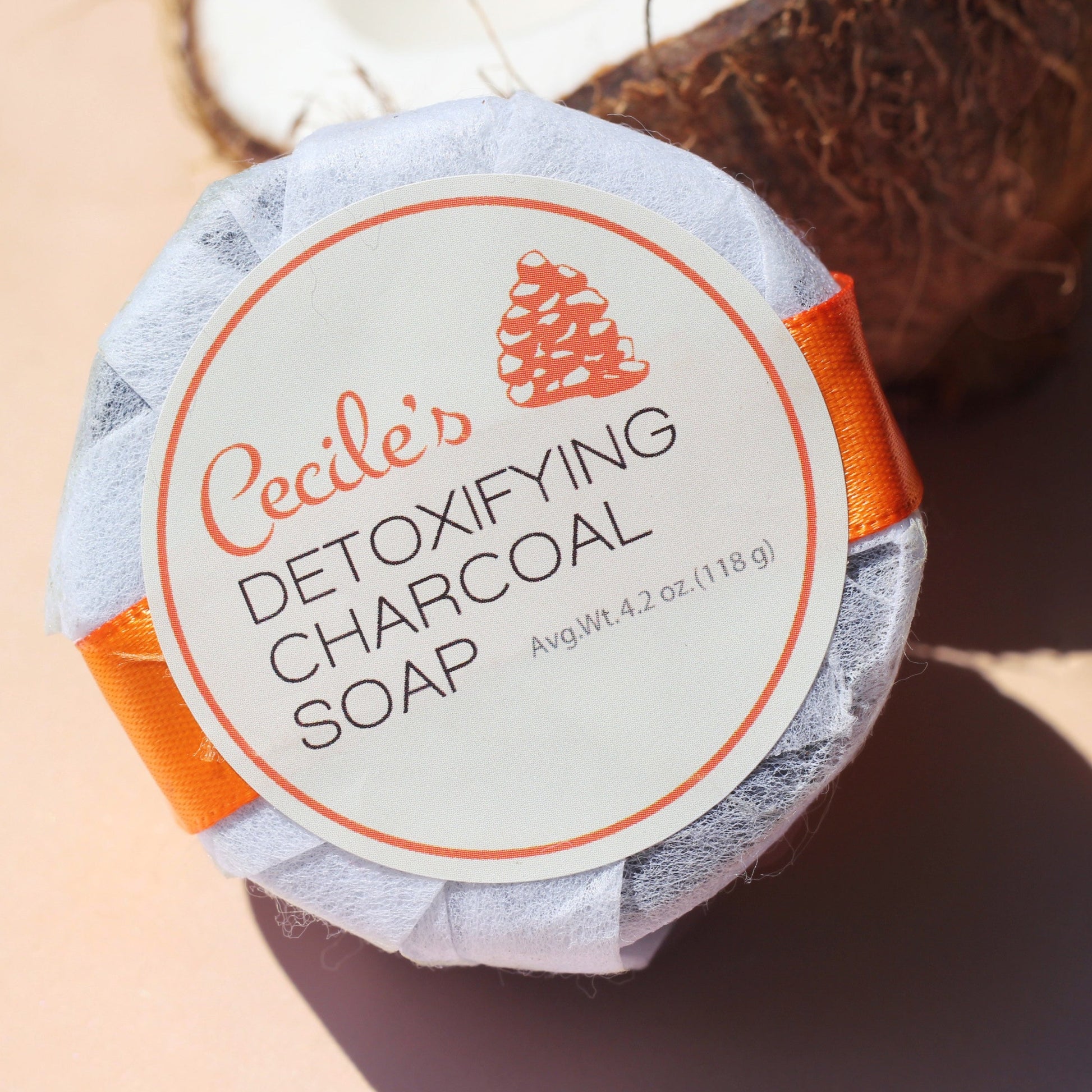 Cecile's Bath & Body Detoxifying charcoal soap with coconut oil